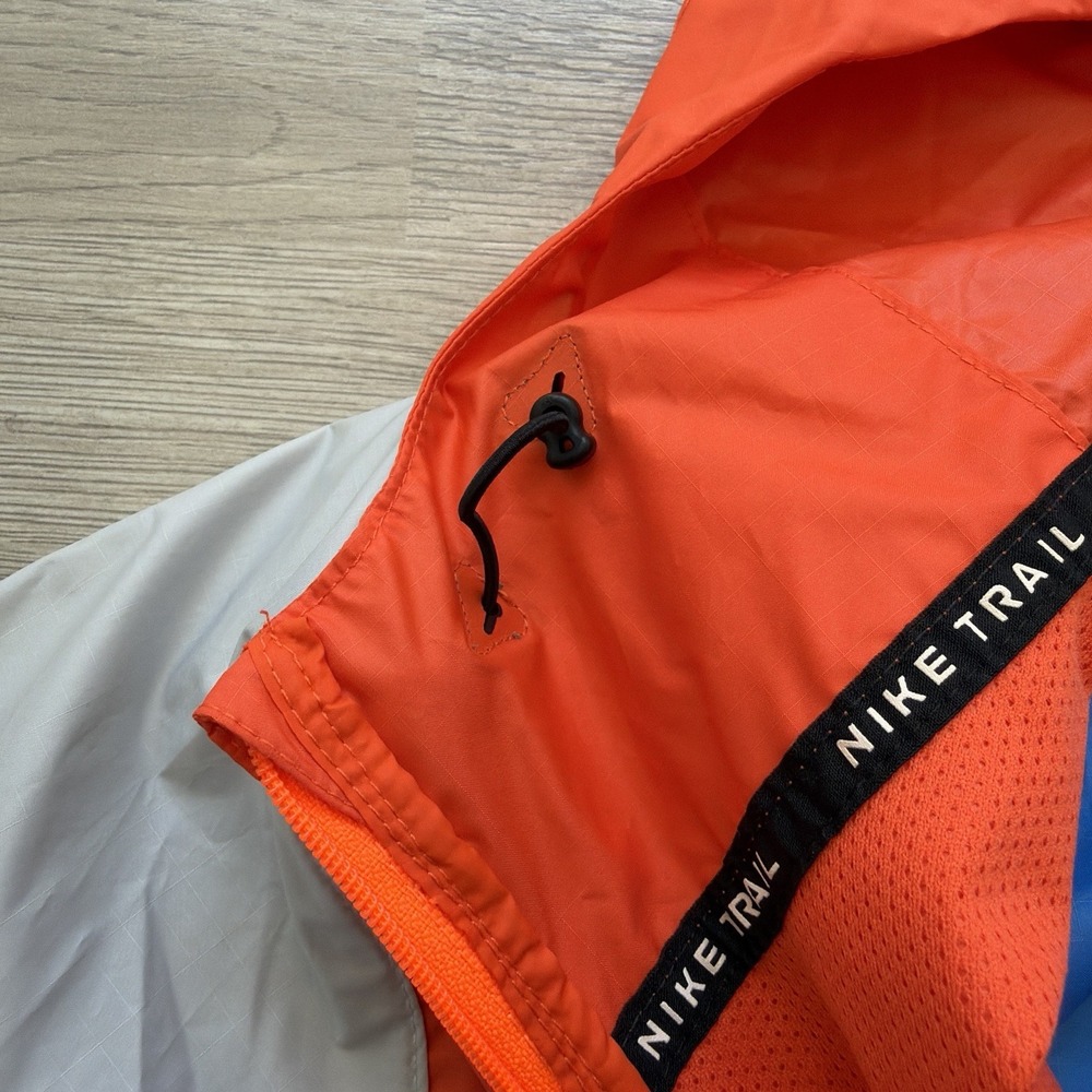 Nike Trail Storm-FIT Hooded Jacket Mens L Orange Blue CZ9054-869 - Picture 5 of 13